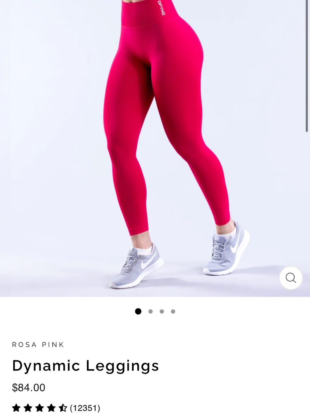 Dynamic Leggings in Rosa Pink
